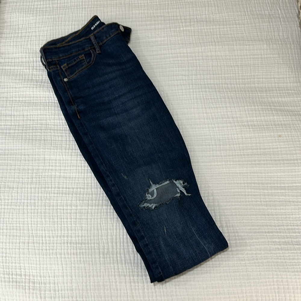 Mid Rise Rockstar Super Skinny Distressed Jeans